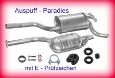 Abgasanlage Auspuff Schalldämpfer für Mercedes Benz 190 D2.5 (201.126) W201 +Kit