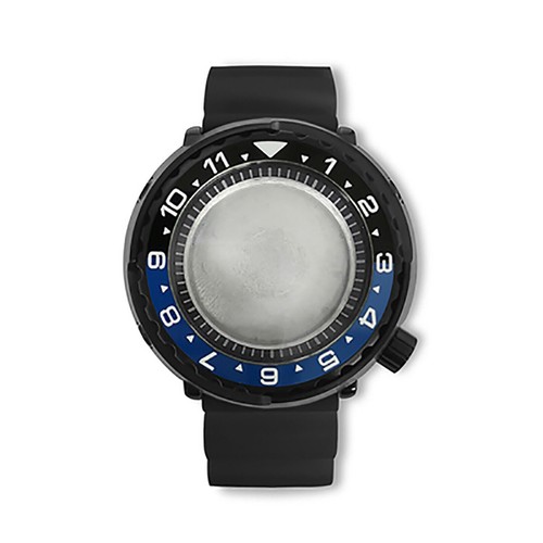 For NH35/NH36 Watch Movement PVD 45MM Black Case Inner Shadow Black Rubber Strap - Picture 23 of 25