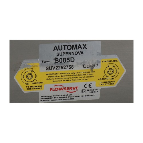 Flowserve S085D Pneumatic Actuator New NMP - Picture 3 of 9