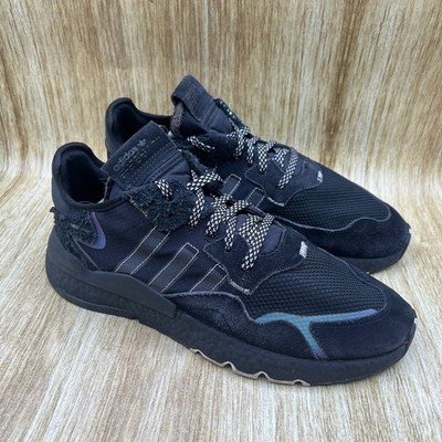 adidas Nite Jogger Reflective Xeno Mens Size 12 Black Suede Running Shoes FV8027
