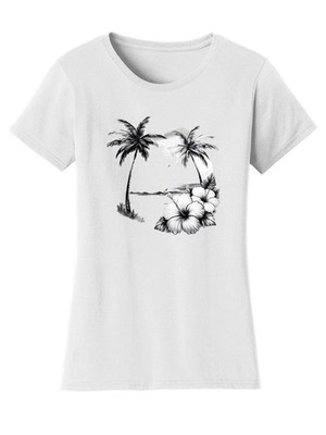 Gravity Trading Womens Summer Beach Solar T-Shirt Color Changing Sun Tee