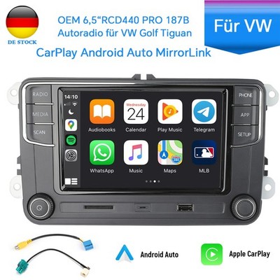 Wireless Carplay Android Auto BTRCD440 plus RCD330 Für VW GOLF CC 6.5'' Autoradio