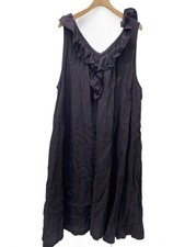 nest Robe 22SS Linen Omi bleached neck ruffle dress FREE Linen GRY 01221-1020
