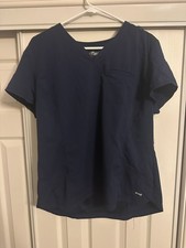 Grey's Anatomy by Barco Women's Size XL Scrub Top Navy Blue 1-Pocket