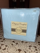 Elegant Comfort Duvet King/Cal King Egyptian Cotton: Sky Blue   New/Sealed