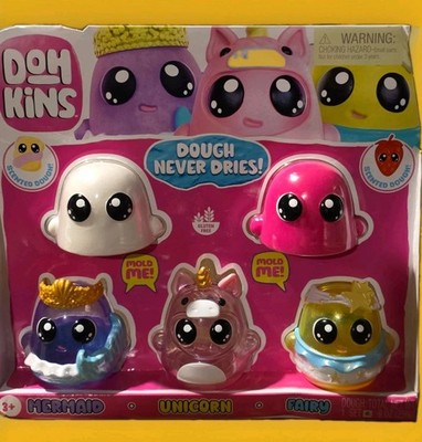 Dohkins D04 Never Dries Unicorn Modeling Dough Set, Scented, 9 oz