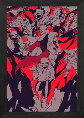 Undertale gerahmtes Wandbild Poster Leinwanddruck Bild