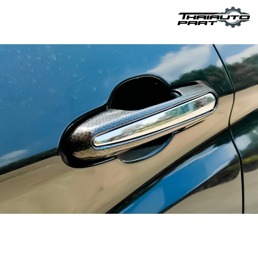 Fit Toyota Innova Zenix AG10 2023-2025 Set Door Handle Insert Cover Carbon