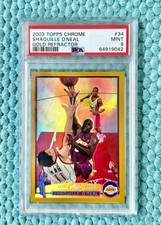 2003-04 Topps Chrome Shaquille O'Neal Gold Refractor /99 Lakers #34 Low POP