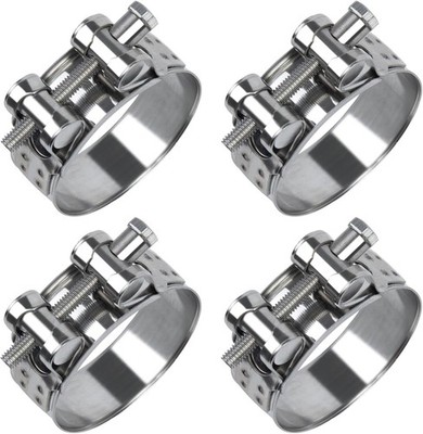 4 Stück Gelenkbolzenschelle Edelstahl, 60-63mm Schlauchschellen Edelstahl, Bandb