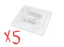 Transparent CAMBRO Food Container Lids 5 PIECE SHELF4 