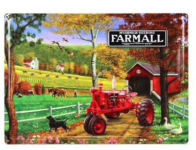 CNH, Letrero metálico McCormick - Deering - 43x30 cm, , 42005