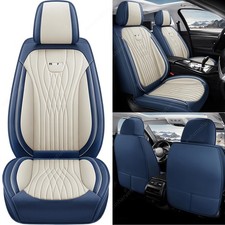 Leather Frontrear Car Seat Cover Full Fit For Jeep Gladiator 2020-2024 Blue