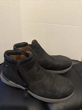 Rockport Works Safety Toe Work Boots Womens 9M Black Slip Resistant EH