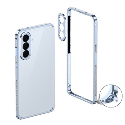 For Samsung Galaxy A37/A57 Auminum Metal Bumper Frame Case + Lens Cover
