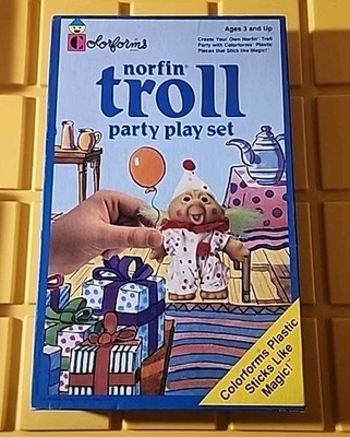 Vintage Colorforms - Norfin Troll Party Play Set - 1992 #759 - Incomplete