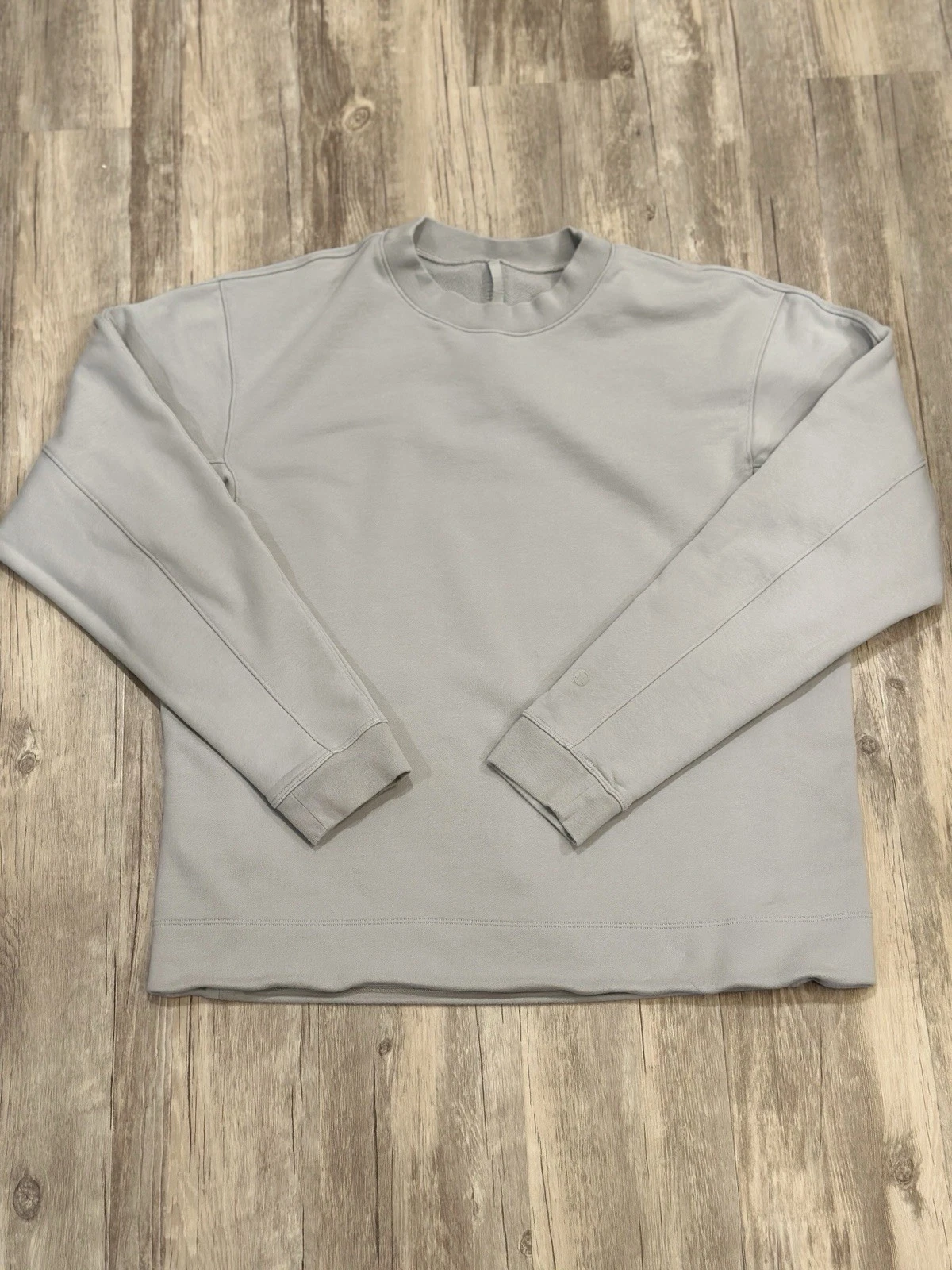 Lululemon French Terry Oversized Long Sleeve Crew Sweatshirt Mens L Gray M3DF8S