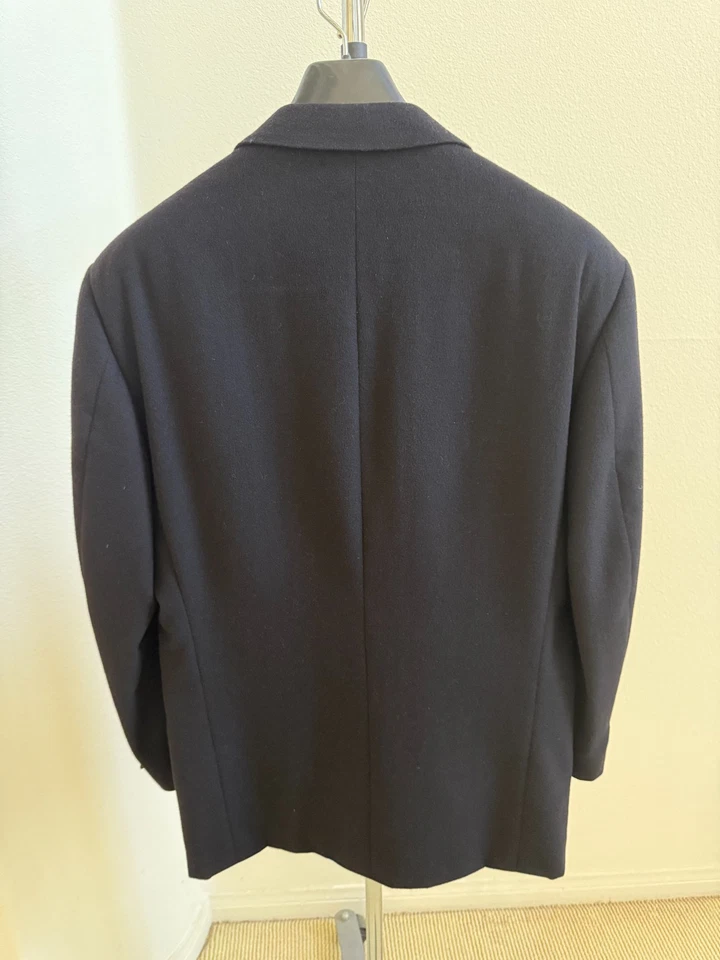 V2 Versace Traje Negro Chaqueta Lana/Cachemire Talla 40R Foto 2 de 4