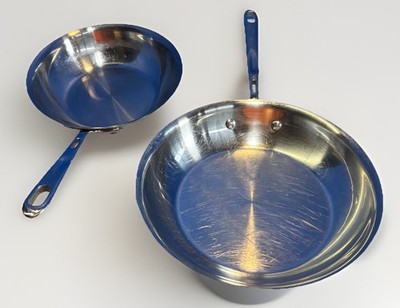 Emeril Stainless Steel Copper Core Pan set; 10-inch And 8-inch Pan set