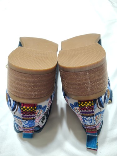 Inkkas Suede Leather Fabric Southwest Western Bootie EUC Size 7 - Picture 8 of 10