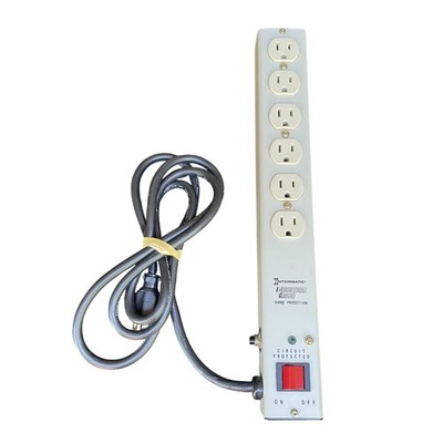 Intermatic IG20B12 Industrial Metal Surge Protector Power Strip 6 Outlet 6ft EMI
