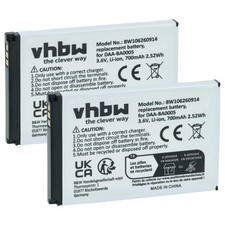 2x Batteria per Creative Zen Micro Zen Micro 5GB Zen Micro 6GB MP3 700mAh