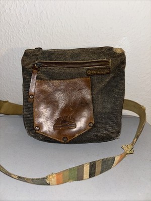 Greenland Umhängetasche Tasche Leder ca.22 X 20 cm Grün