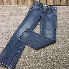 Wrangler Retro Boys Slim Straight Jeans Blue Denim Size 10 Reg