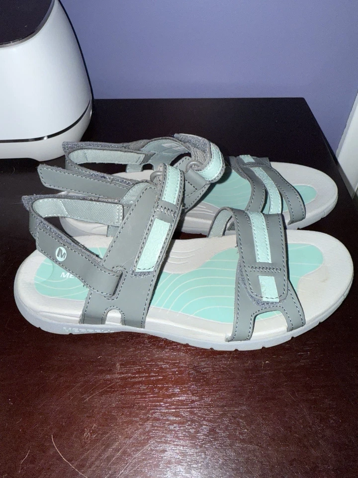 Sandalias de rendimiento Merrell Sedona azul surf aguamarina gris azulado para mujer talla 8 Foto 3 de 4