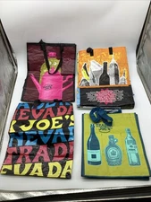 Trader Joe’s Reusable Tote Grocery Bag Lot Wine Nevada Perky Owl & More