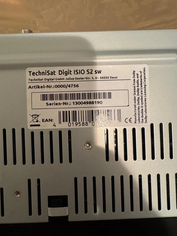 TechniSat DIGIT ISIO S2 HD Sat Receiver - Bild 4 von 4