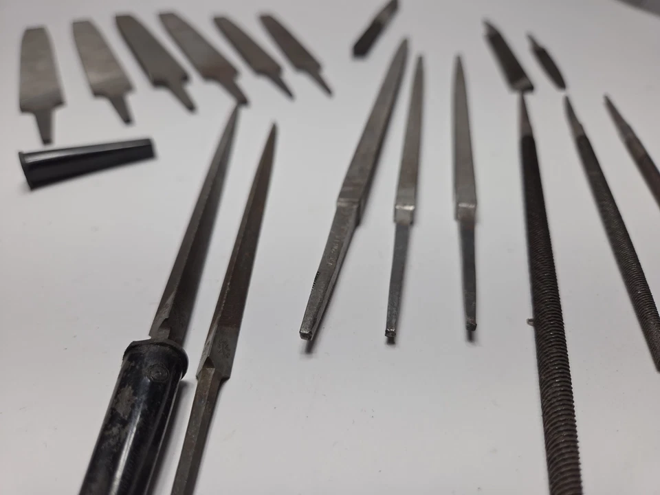 Vtg hand file tool lot rasp mill bastard nucut Nicholson black diamond Croos cut - Image 3 of 4