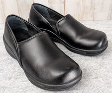 Dansko Slip Resistant Black Leather Shoes Women 40/US 9-9.5 Professional Slip On