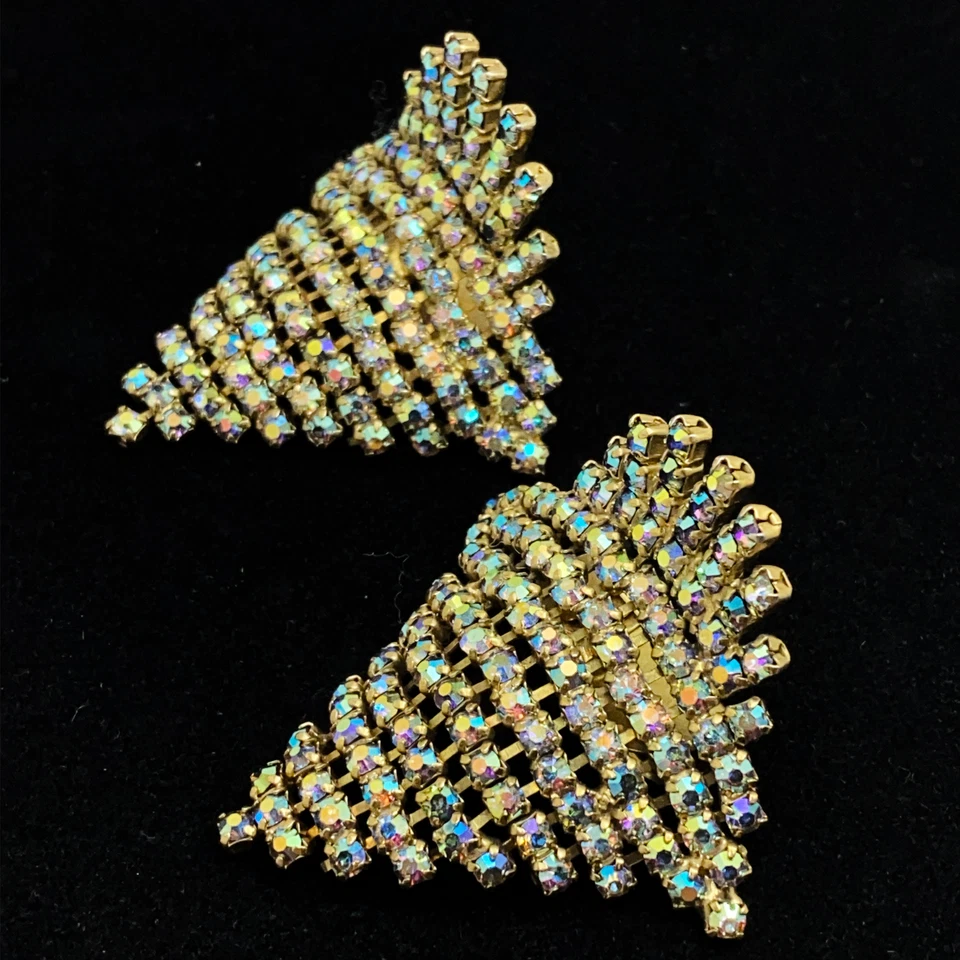 Винтажные зажимы для обуви Aurora со стразами золотистые блестящие арочные короны - Изображение 2 из 4