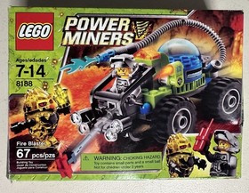 LEGO Power Miners: Fire Blaster (8188), Complete, w/ Manual, Minifigs, And Box.