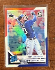 FERNANDO TATIS Jr. 2019 Panini Donruss Optic 84 Red White Blue Prizm /150 Padres