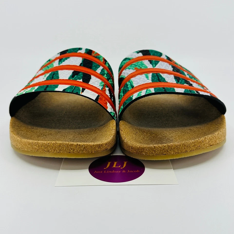 Adidas Para Hombre Adilette Slide Tropical Sandalias Sin Corcho 'Corcho' FZ4128 Talla 8 Foto 2 de 4