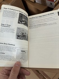 1995 SEGA SATURN VIRTUA COP INSTRUCTION MANUAL ONLY GAME BOOK ENGLISH EUROPEAN