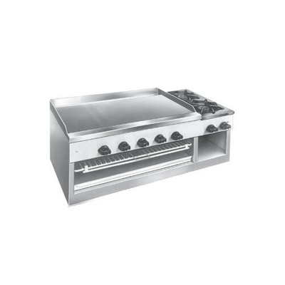 Comstock-Castle 11301B 40'' Countertop Gas Griddle/Hotplate/Chesemelter Combo,...