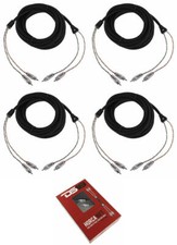 4 x 16 ft 2 Channel Shielded Twisted RCA PRO Audio Cable Amp Cable DS18