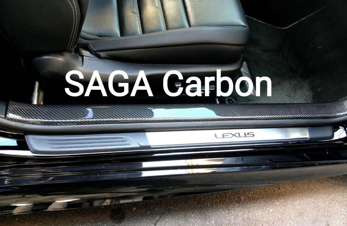 Fits Lexus RC/RCF 2013~19 Real CARBON Fiber Door Sill Plate