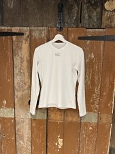 Canterbury Langarm Active Top Kinder Jungen Gr&ouml;&szlig;e L wei&szlig; Logo