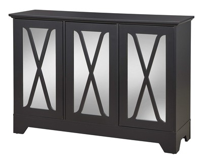 Target Marketing Systems Reflections Buffet/Console with Mirror Black
