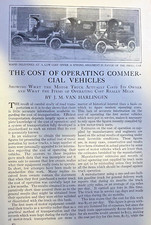 1913 Commercial Motor Vehicles Trucks Fire Trucks Dump Trucks Illustrated