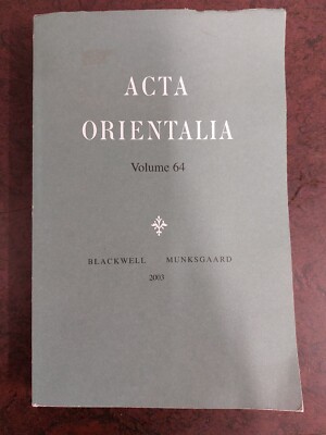 Acta Orientalia Volume 64