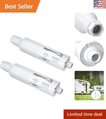 Compact 2-Pack Inline Water Filters: Perfect for Gardens and Camping Adventures