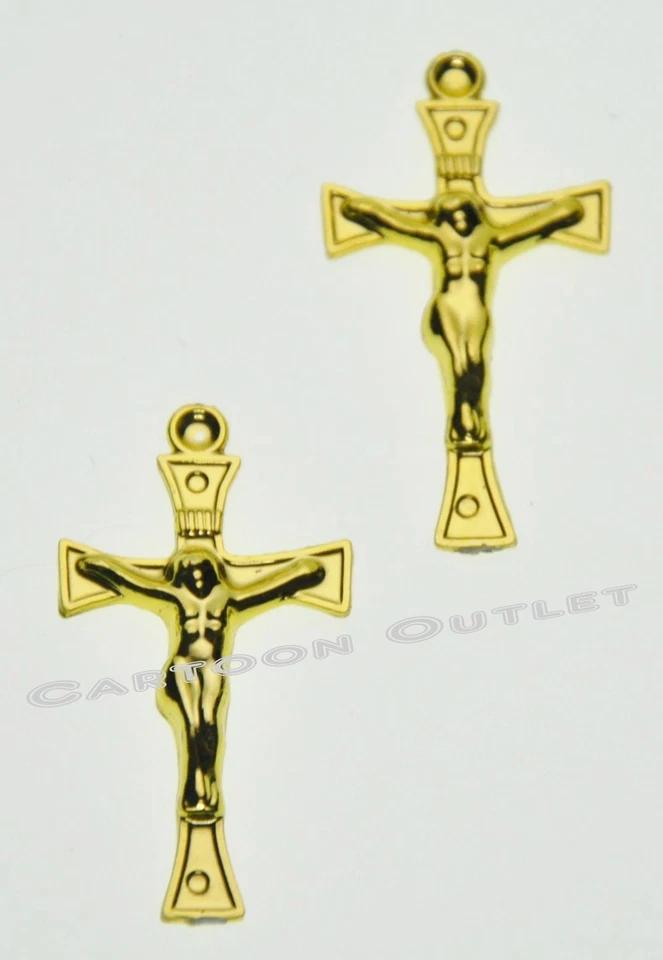 24 FAVORES DE PRIMERA COMUNIÓN CRUZ DORADA CUPCAKE PASTEL BAUTIZO PRIMERA COMUNIÓN Pequeño Foto 4 de 4