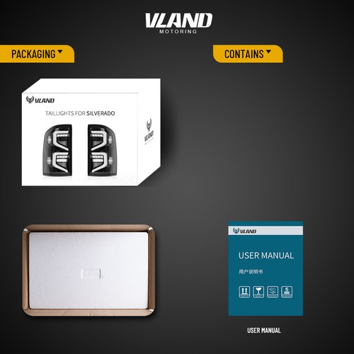 Conjunto completo de luces traseras LED VLAND para Chevrolet Silverado1500 2500/3500HD 07-13 - Imagen 15 de 15
