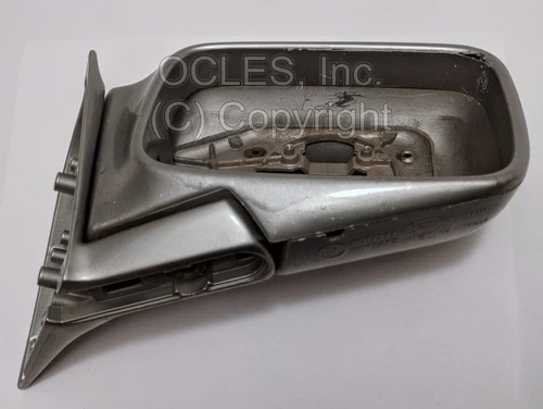 Genuine BMW E30 Exterior mirror. Bare housing. Silver. Passenger 0017242