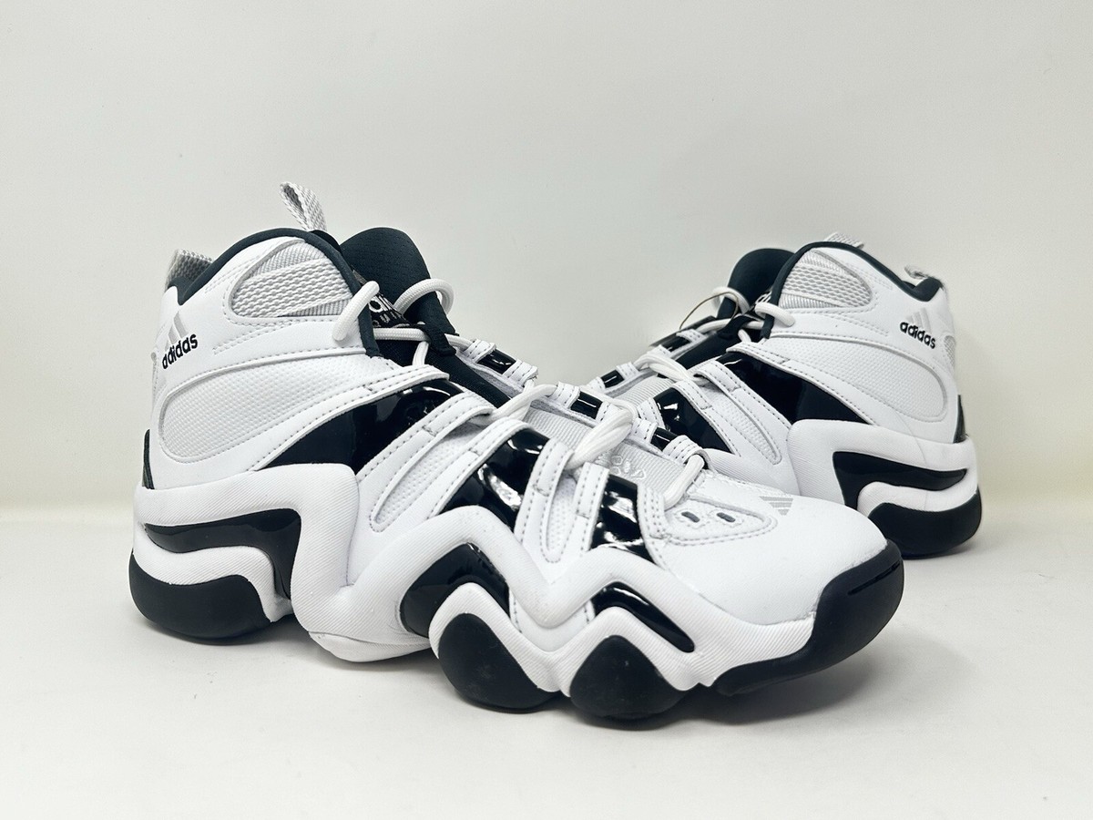 IE7198 Adidas Crazy 8 Retro White Black Purple Basketball
